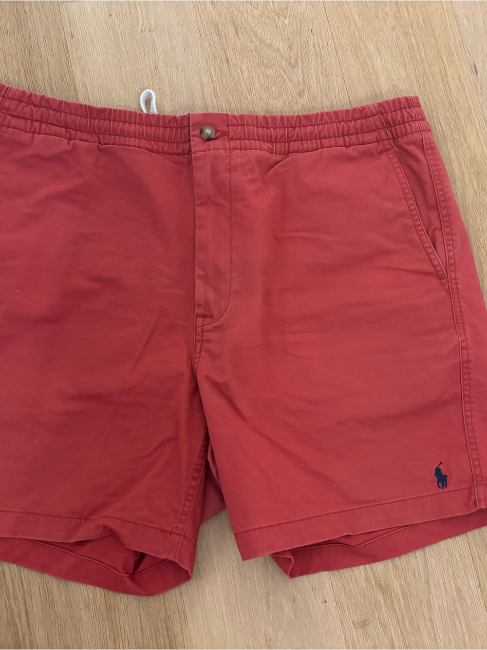 Ralph Lauren Red Shorts with White Drawstring